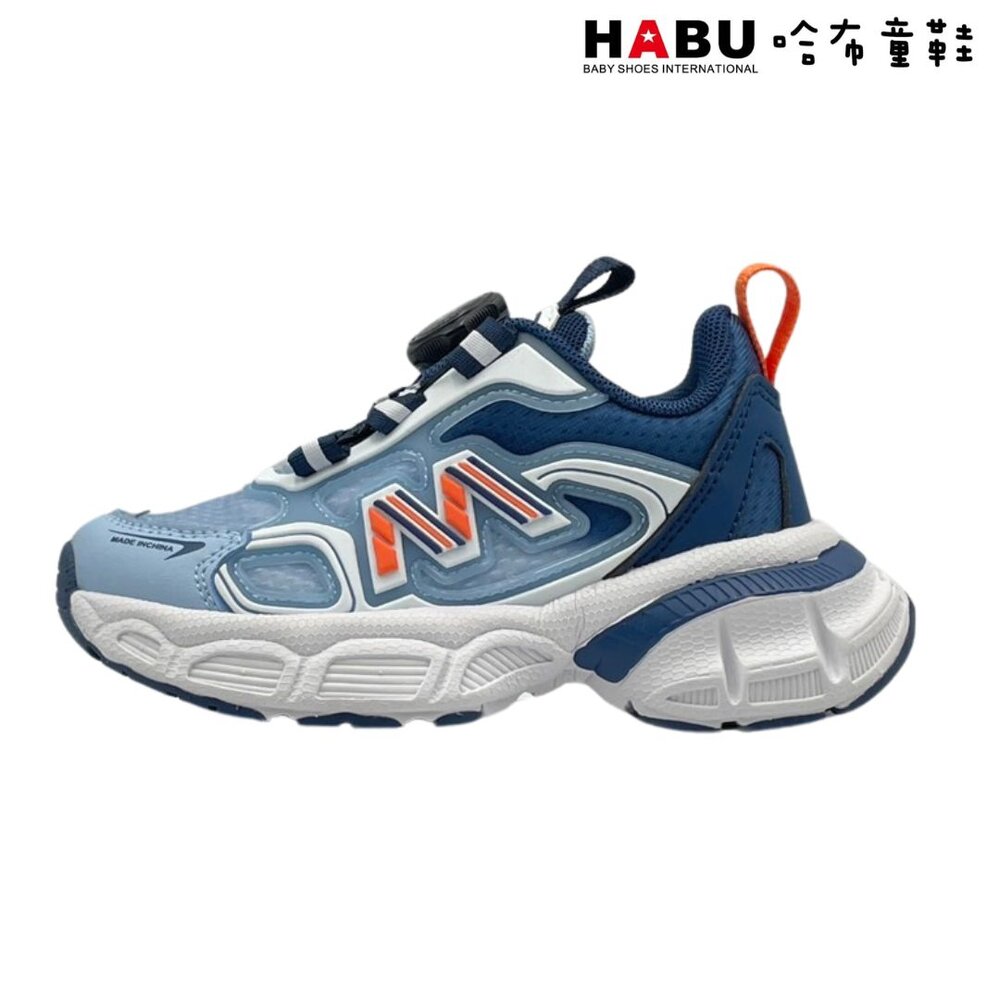 HABU哈布童鞋 流線魔法 旋轉扣運動鞋(藍) 3189-BL-圖片-1
