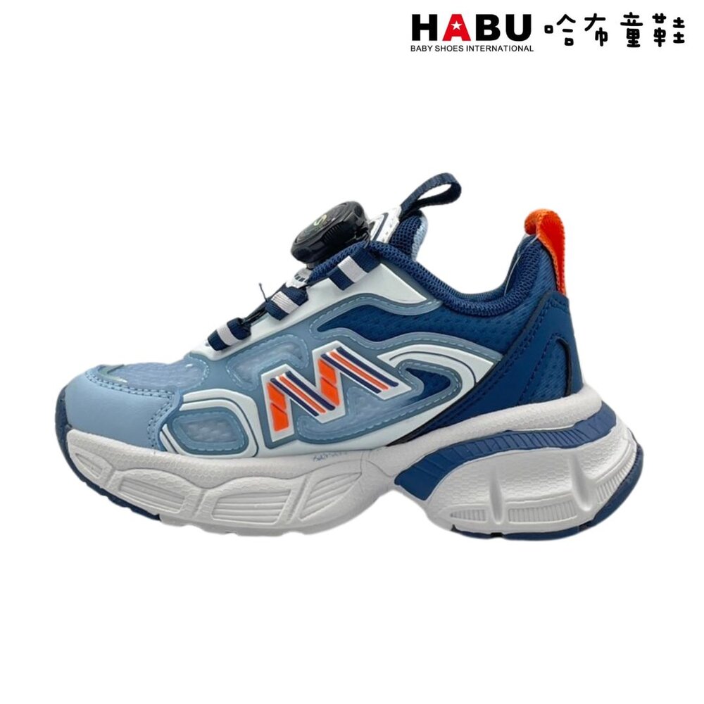 HABU哈布童鞋 流線魔法 旋轉扣運動鞋(藍) 3189-BL-圖片-3