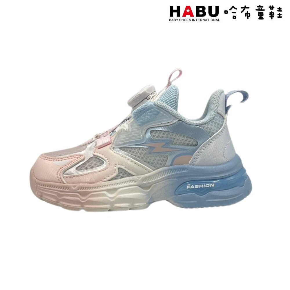 HABU哈布童鞋 閃電霓虹 旋轉扣 運動鞋 童鞋(藍) 3192-BL/3192-BL6-圖片-1