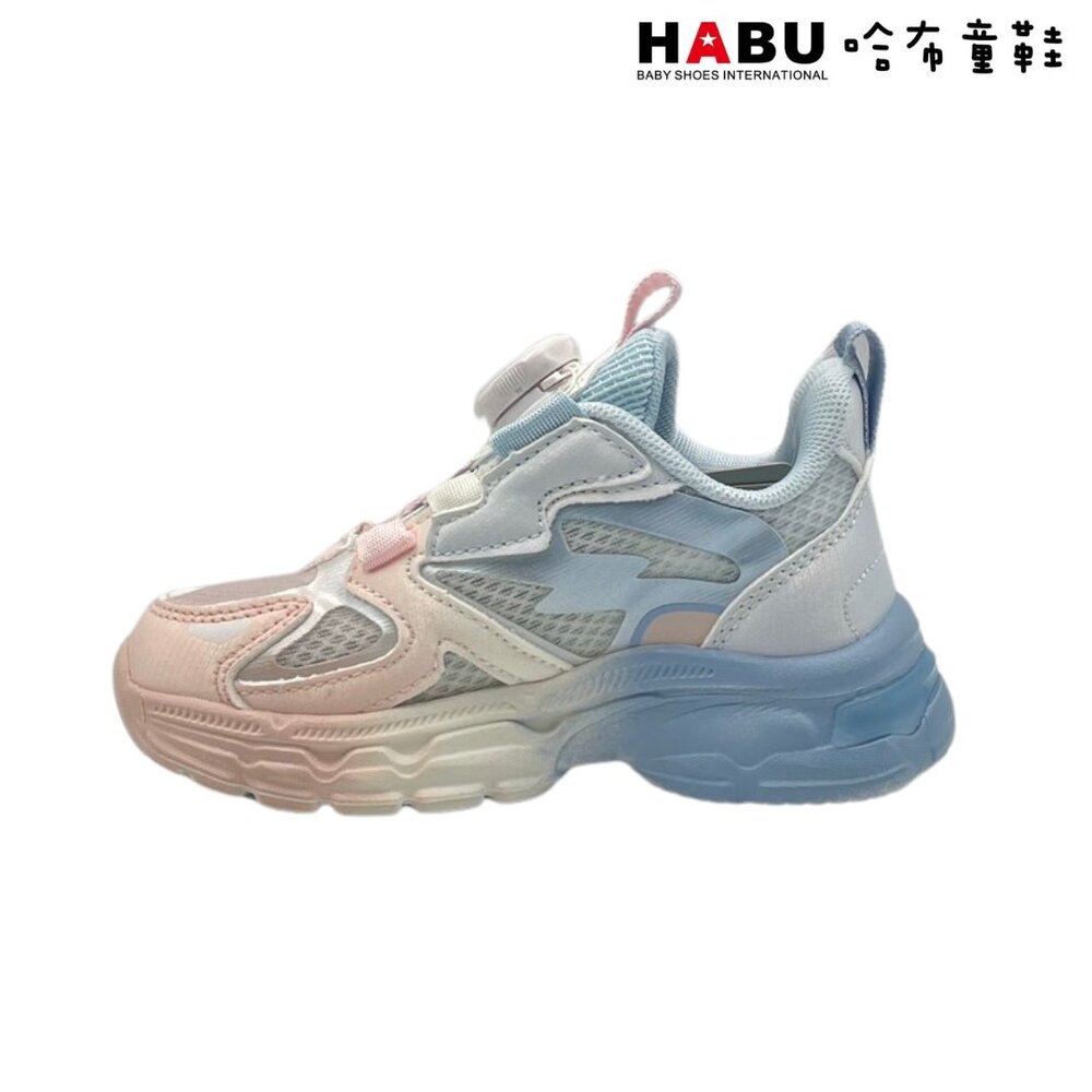 HABU哈布童鞋 閃電霓虹 旋轉扣 運動鞋 童鞋(藍) 3192-BL/3192-BL6-圖片-3