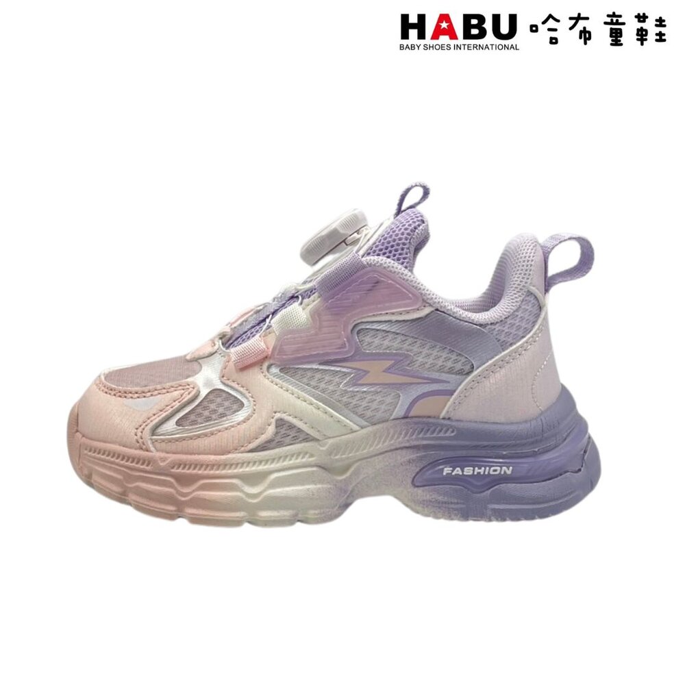 HABU哈布童鞋 閃電霓虹 旋轉扣運動鞋 童鞋(紫) 3192-PR/3192-PR6-圖片-1