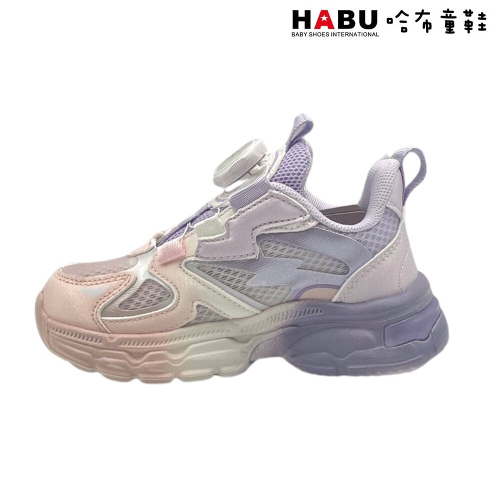 HABU哈布童鞋 閃電霓虹 旋轉扣運動鞋 童鞋(紫) 3192-PR/3192-PR6-圖片-3