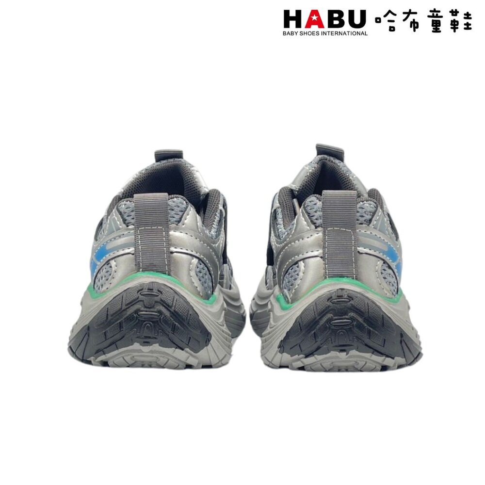HABU哈布童鞋 復古炫彩 老爹運動鞋(灰) 3196-GR-圖片-2