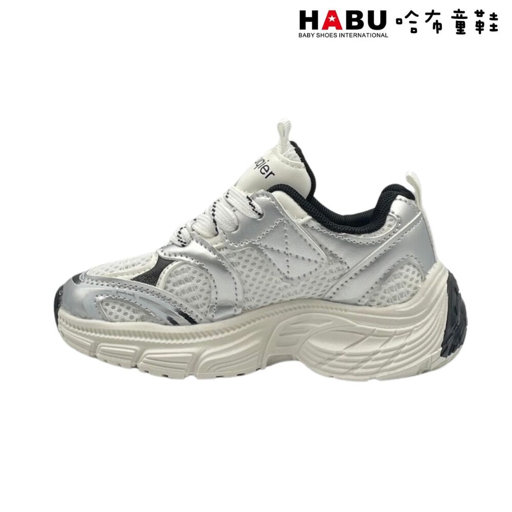 HABU哈布童鞋 復古炫彩 老爹運動鞋(白) 3196-WH-圖片-3