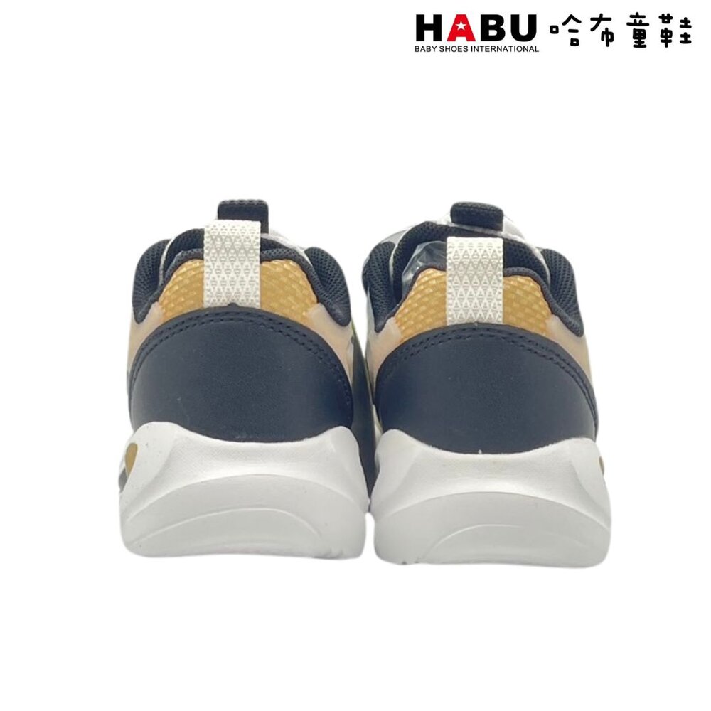 HABU哈布童鞋 時尚超透氣炫彩 旋轉扣 運動休閒鞋(黑) 3199-BK-圖片-2
