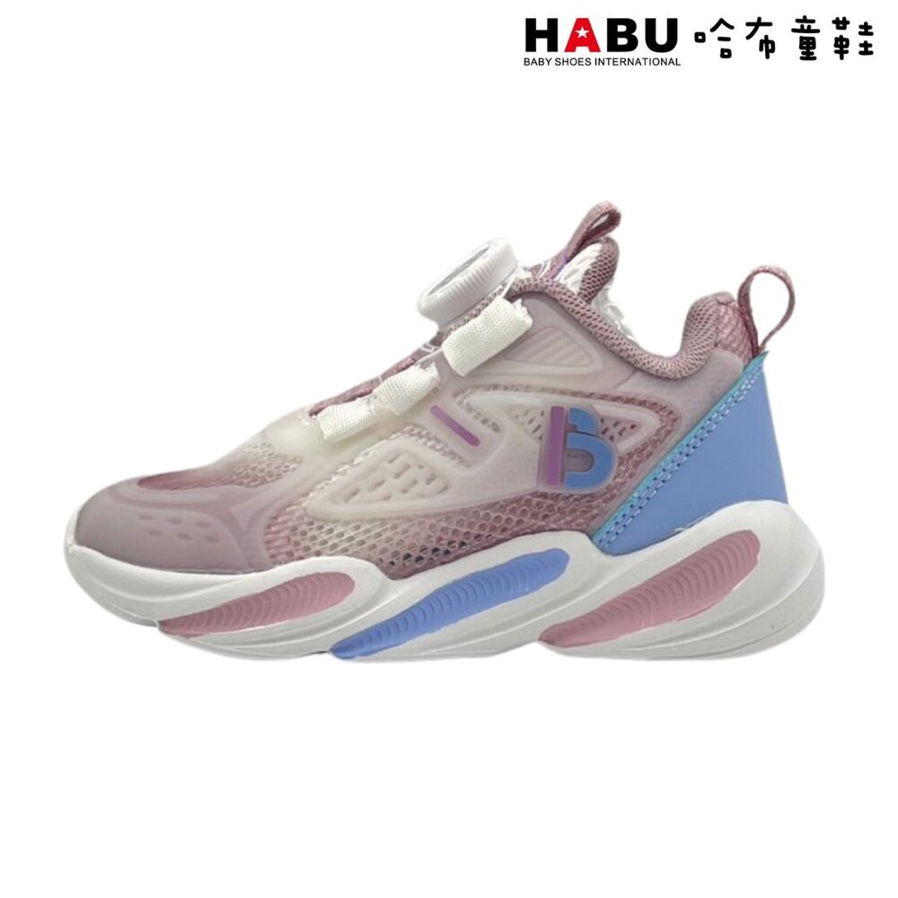 HABU哈布童鞋 時尚超透氣炫彩 旋轉扣運動休閒鞋(紫) 3199-PR-圖片-1