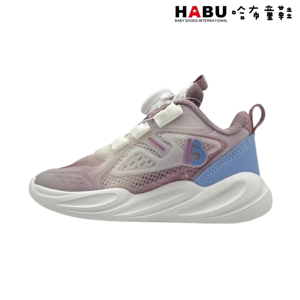 HABU哈布童鞋 時尚超透氣炫彩 旋轉扣運動休閒鞋(紫) 3199-PR-圖片-3