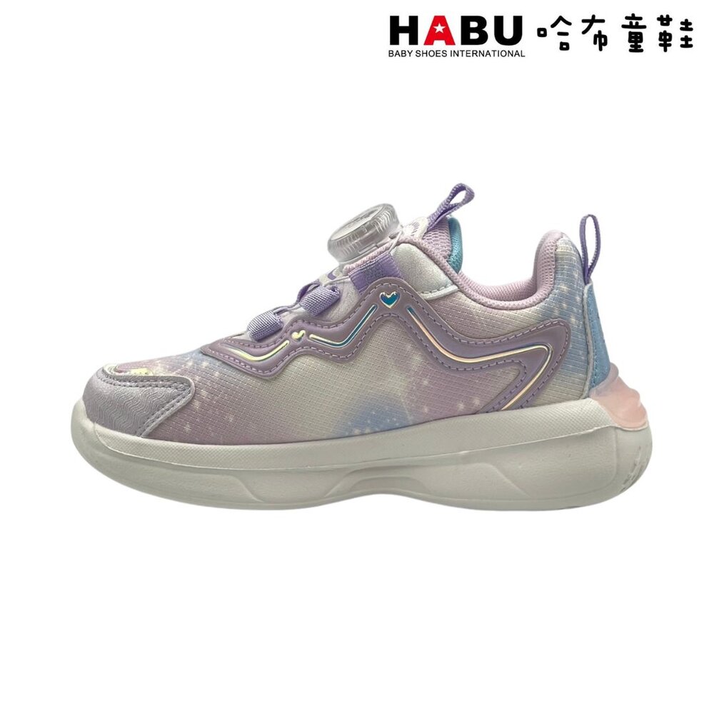 HABU哈布童鞋 童趣獨角獸 旋轉扣 電燈 運動鞋 (紫) 3207-PR-圖片-3