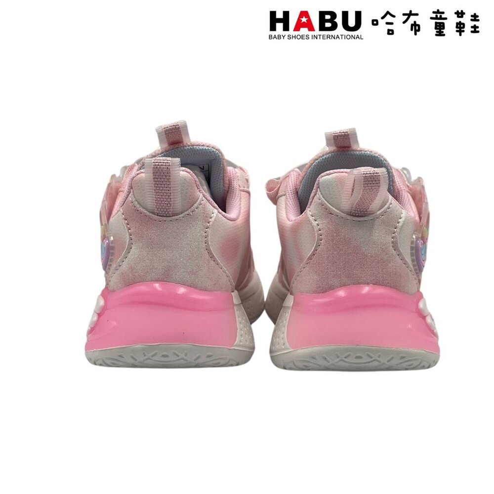 HABU哈布童鞋 炫彩獨角獸 旋轉扣 電燈 運動鞋 (粉) 3208-PI-圖片-2