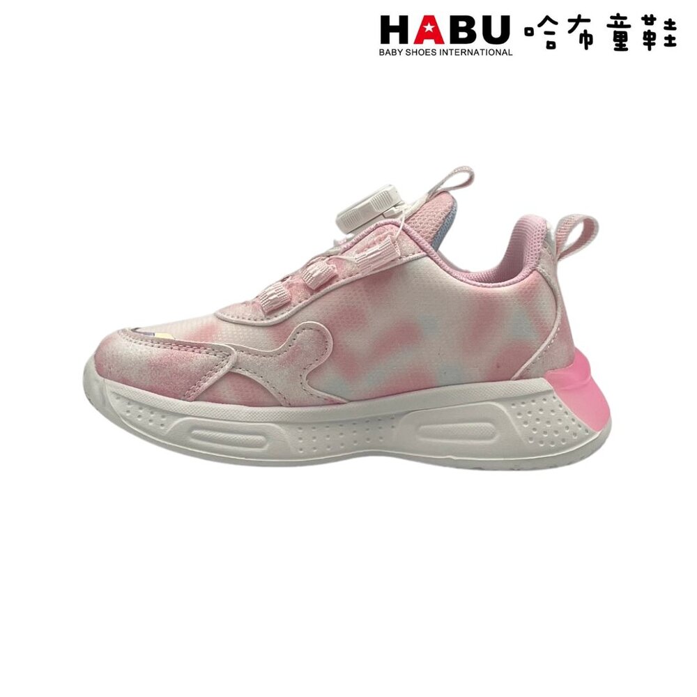 HABU哈布童鞋 炫彩獨角獸 旋轉扣 電燈 運動鞋 (粉) 3208-PI-圖片-3