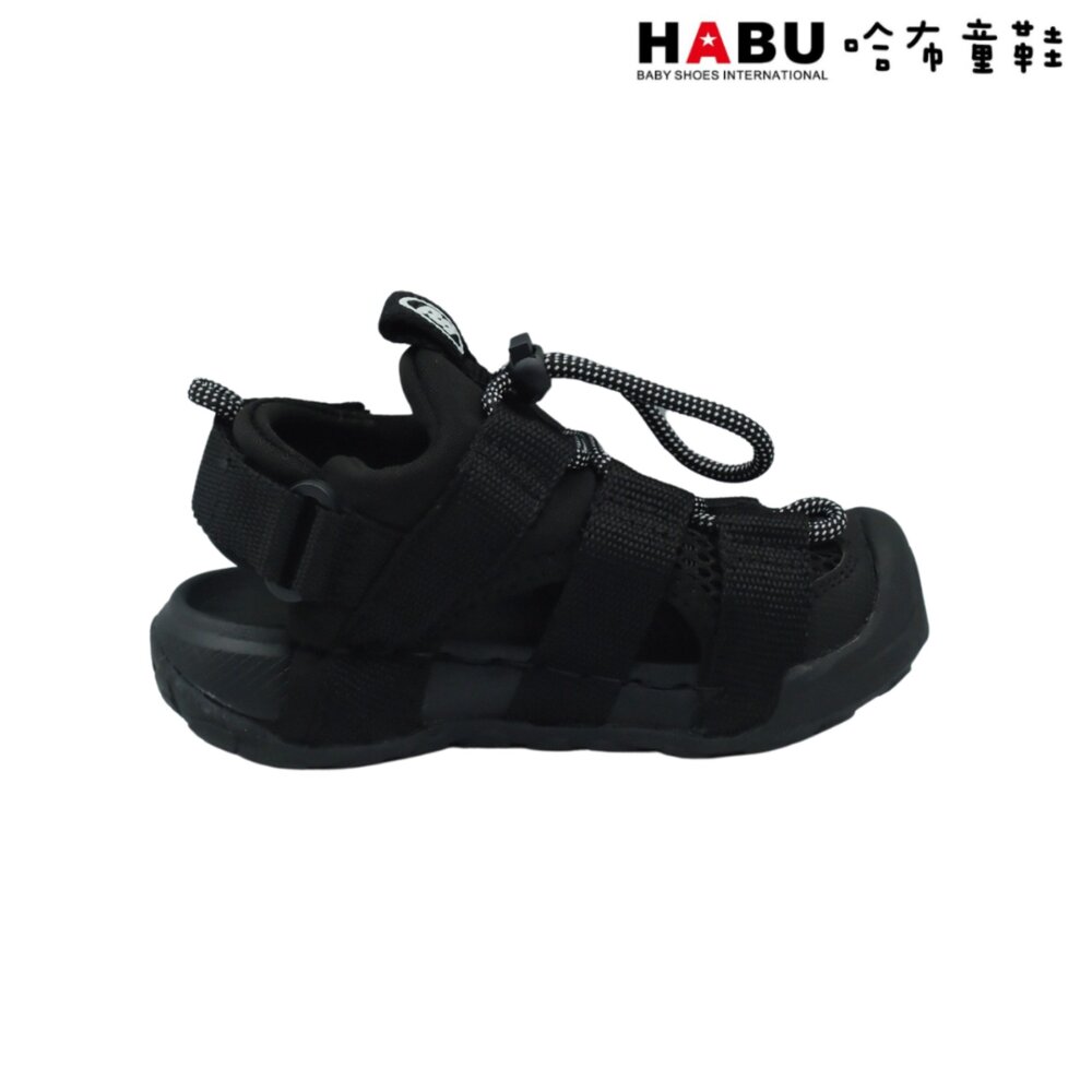 HABU哈布童鞋 溯溪鞋 水涼鞋 涼鞋 中童 童鞋 全黑 3247-BK / 3247-BK6-圖片-2
