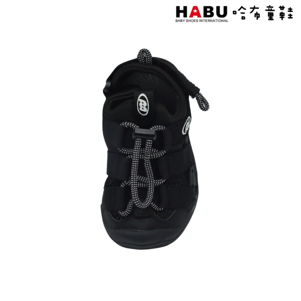 HABU哈布童鞋 溯溪鞋 水涼鞋 涼鞋 中童 童鞋 全黑 3247-BK / 3247-BK6-圖片-4