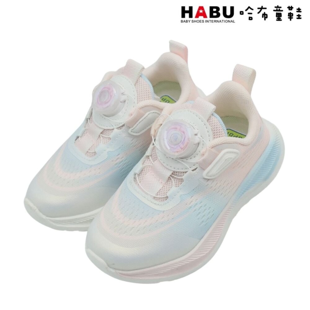 3250-PI-HABU 哈布童鞋 旋轉扣 運動鞋 減壓吸震 輕量 透氣 休閒鞋 中童 3250-PI