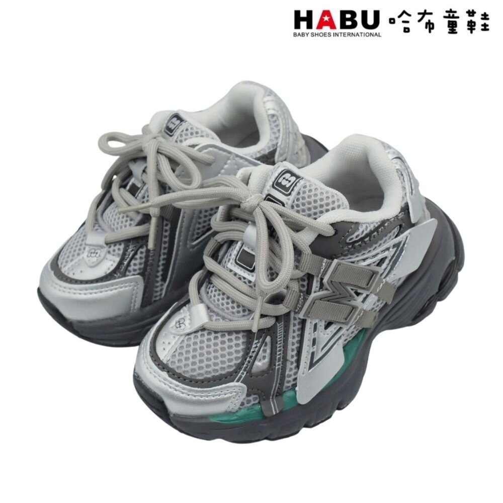 3260-SV-HABU 哈布童鞋 復古 厚底 解構鞋 拼接邊條 經典仿舊 老爹鞋 透氣 休閒鞋  3260-SV