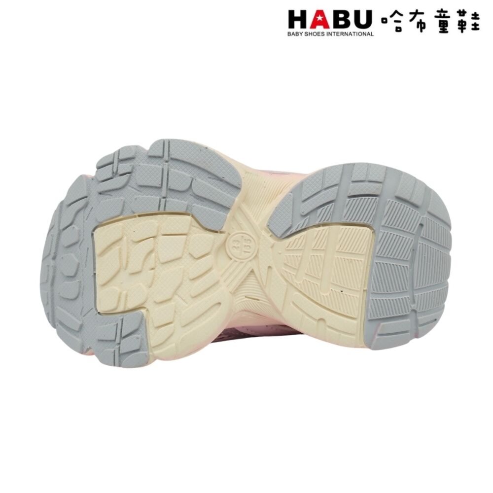 HABU 哈布童鞋 復古厚底 解構鞋 拼接邊條 帥氣銀飾 老爹鞋 透氣休閒鞋 3261-PI-圖片-4