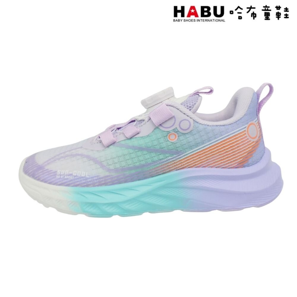 HABU 哈布童鞋 旋轉扣 運動鞋 減壓吸震 輕量 透氣 休閒鞋 中童 3264-PR-圖片-1