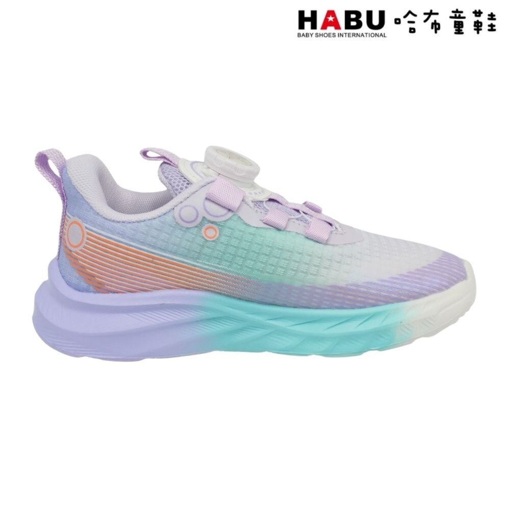 HABU 哈布童鞋 旋轉扣 運動鞋 減壓吸震 輕量 透氣 休閒鞋 中童 3264-PR-圖片-2