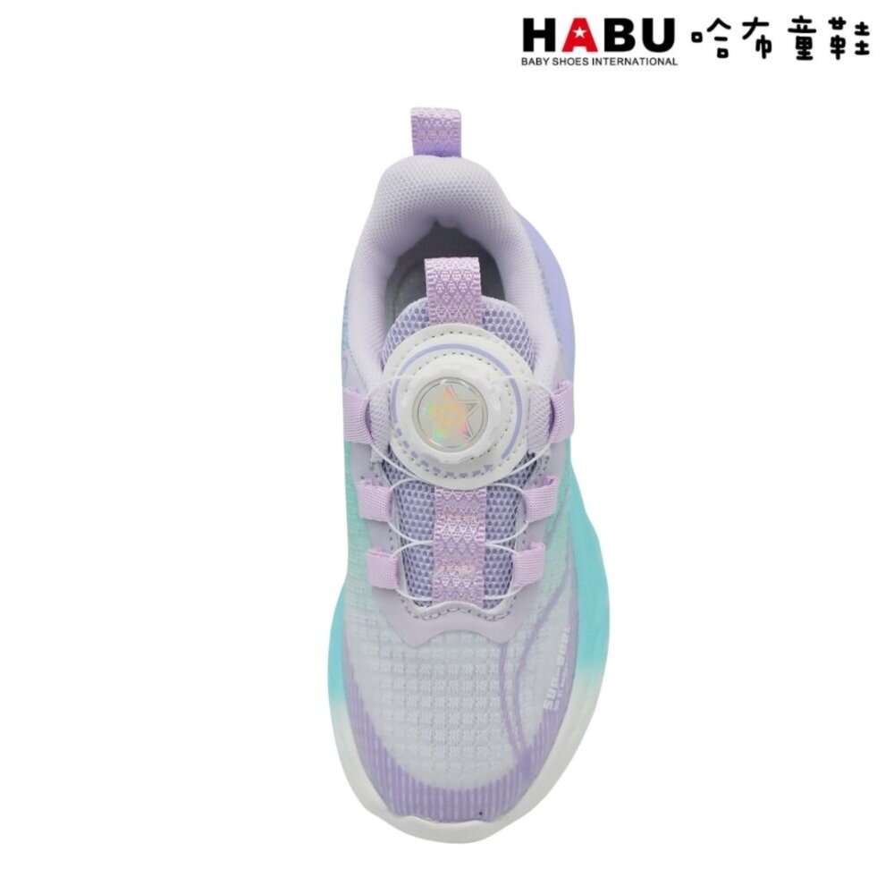 HABU 哈布童鞋 旋轉扣 運動鞋 減壓吸震 輕量 透氣 休閒鞋 中童 3264-PR-圖片-3
