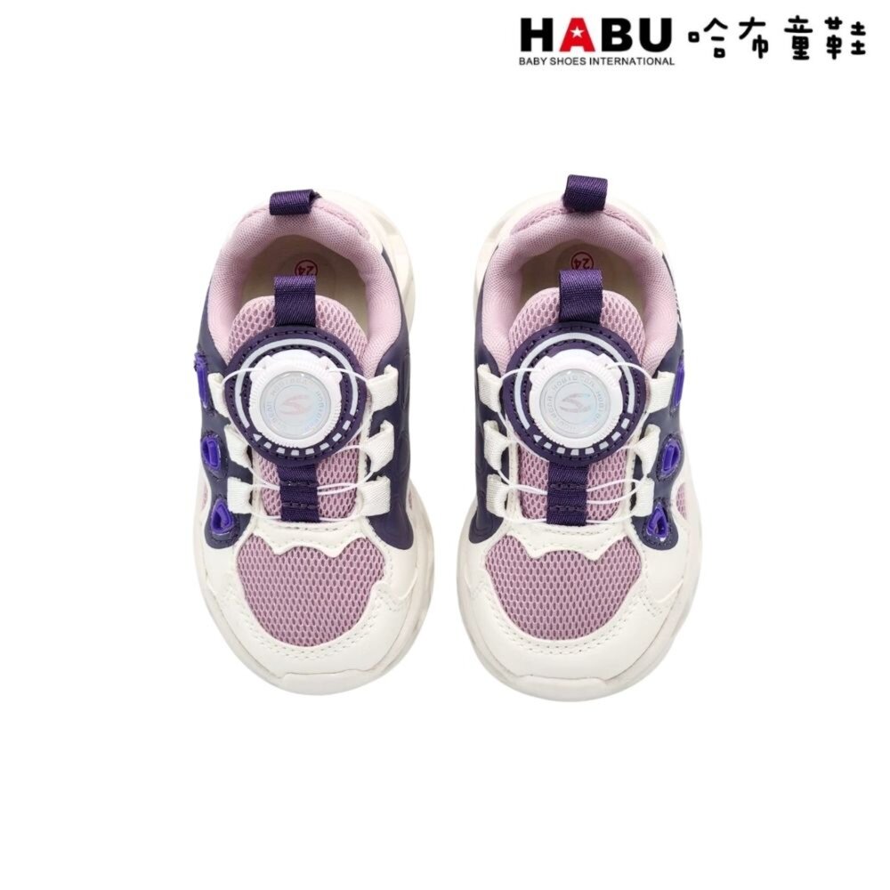 HABU 哈布童鞋 童鞋 燈鞋 運動鞋 休閒鞋 旋轉扣 免綁鞋帶 小童 中童 輕量 3348-PR-圖片-2