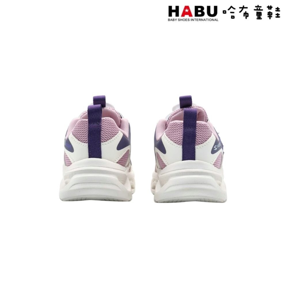 HABU 哈布童鞋 童鞋 燈鞋 運動鞋 休閒鞋 旋轉扣 免綁鞋帶 小童 中童 輕量 3348-PR-圖片-3