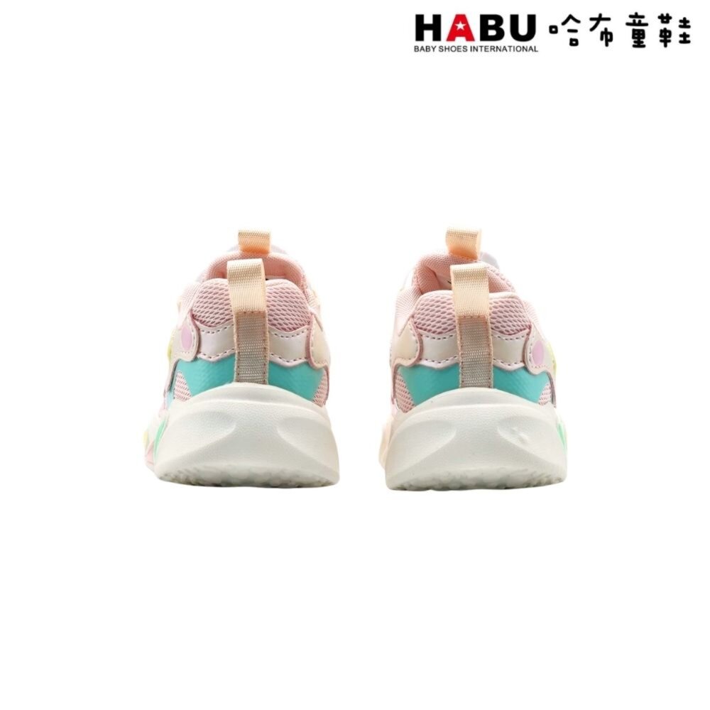 HABU 哈布童鞋 童鞋 燈鞋 運動鞋 休閒鞋 旋轉扣 免綁鞋帶 小童 中童 輕量 3349-PI-圖片-3