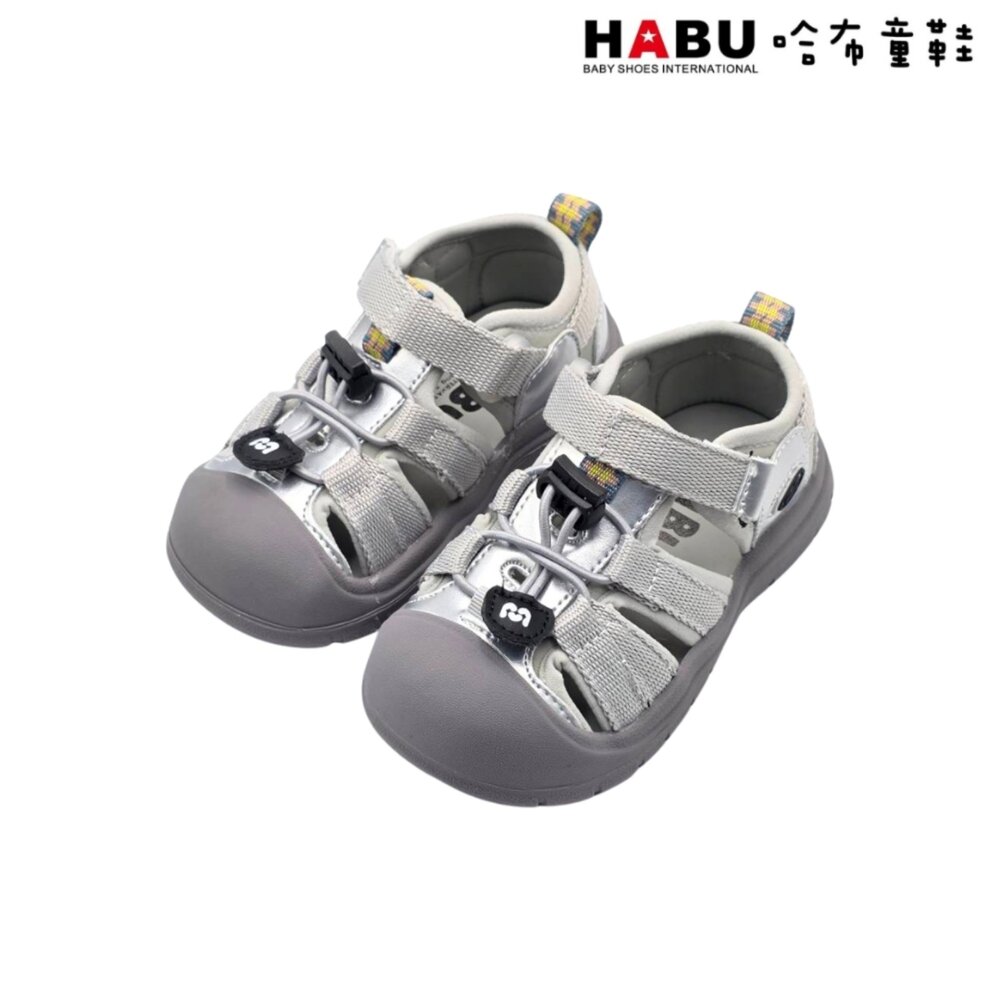 3362-SV-HABU 哈布童鞋 童鞋 水涼鞋 包頭護趾 學步鞋 運動鞋 休閒鞋 魔鬼氈 時尚百搭 3362-SV