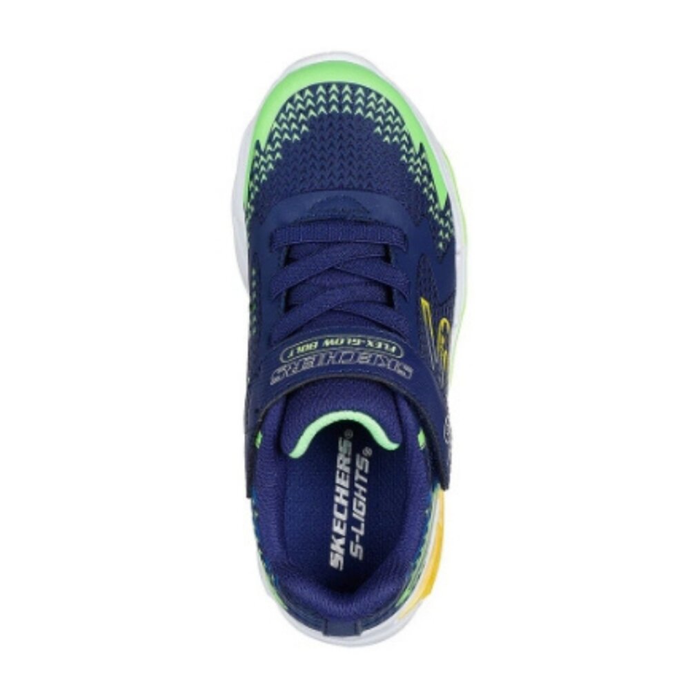 SKECHERS 男童 燈鞋 S-Lights Flex-Glow Bolt 運動鞋 閃電 400138LNVMT-圖片-4