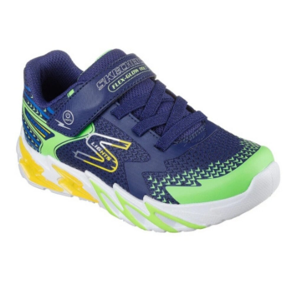400138LNVMT-SKECHERS 男童 燈鞋 S-Lights Flex-Glow Bolt 運動鞋 閃電 400138LNVMT