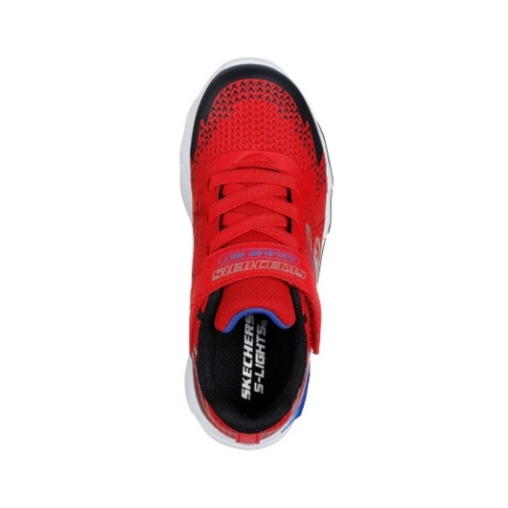 SKECHERS 男童 燈鞋 S-Lights Flex-Glow Bolt 運動鞋 閃電 400138LRDBK-圖片-3