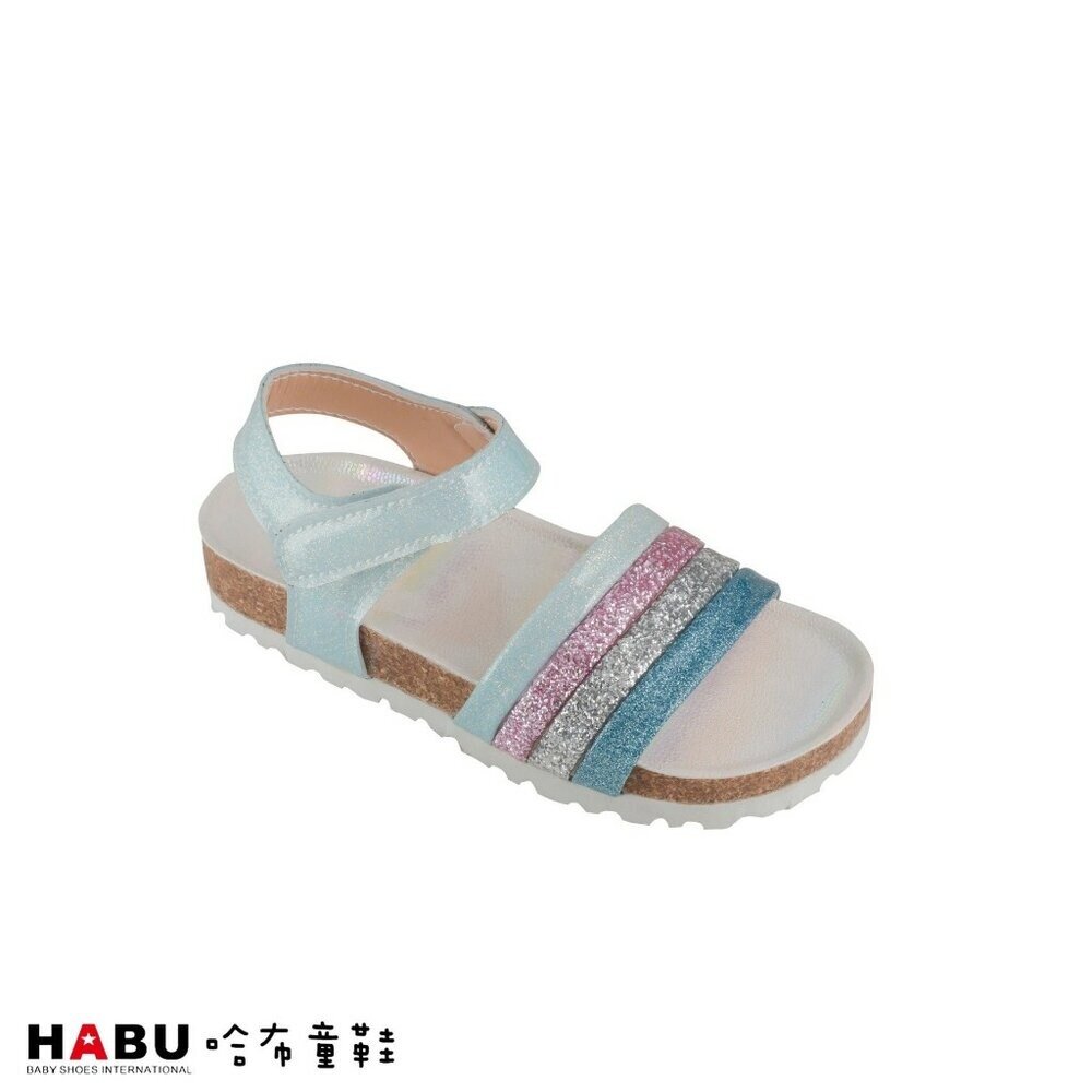 4015-BL-HABU哈布童鞋  夏日繽紛 銀河 涼鞋 藍色 4015-BL