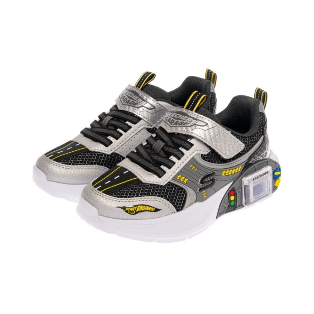 402150LSLBK-SKECHERS GARAGE 運動鞋 車庫汽車 男童系列 大童 休閒鞋 附小汽車 402150LSLBK