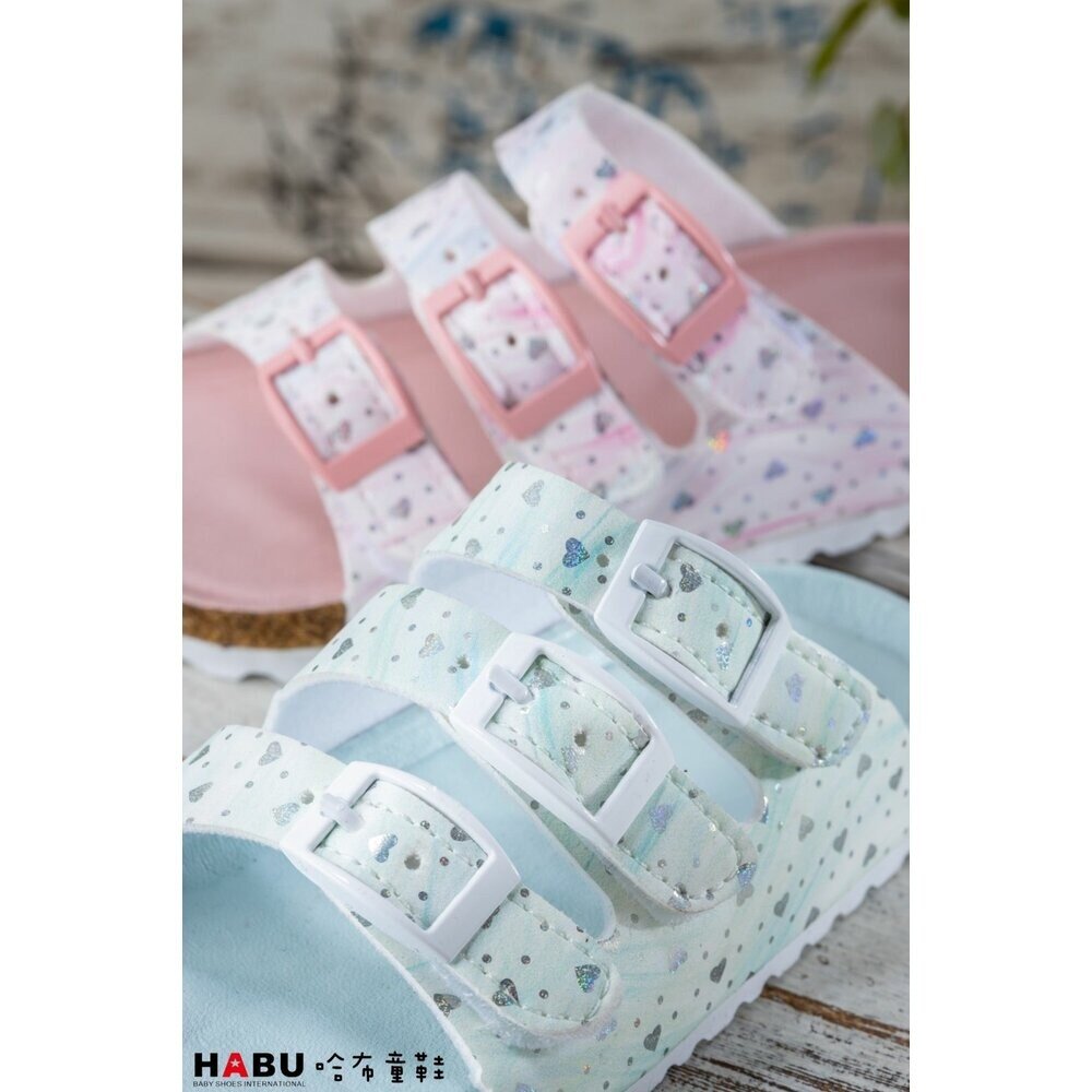 HABU哈布童鞋 渲染繽紛色系 拖鞋 水藍色 4023-BL-圖片-5