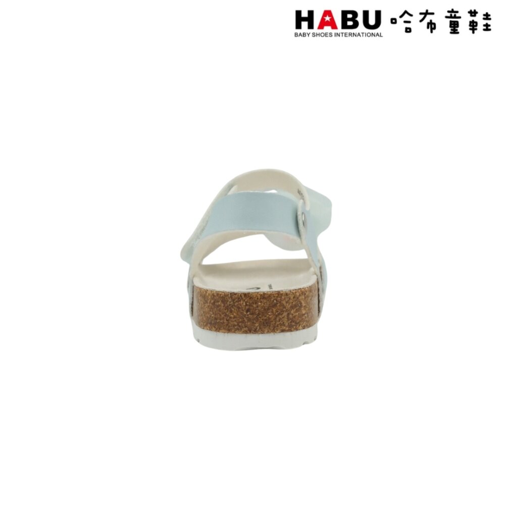 HABU哈布童鞋 寶寶段 學步鞋 嬰幼童 魔鬼氈 涼鞋 蝴蝶結 藍 4033-BL-圖片-3