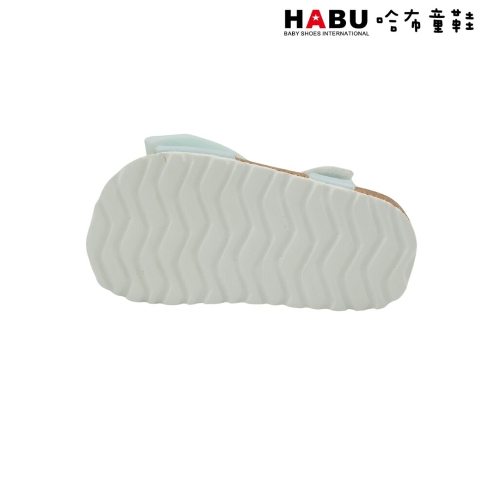 HABU哈布童鞋 寶寶段 學步鞋 嬰幼童 魔鬼氈 涼鞋 蝴蝶結 藍 4033-BL-圖片-4