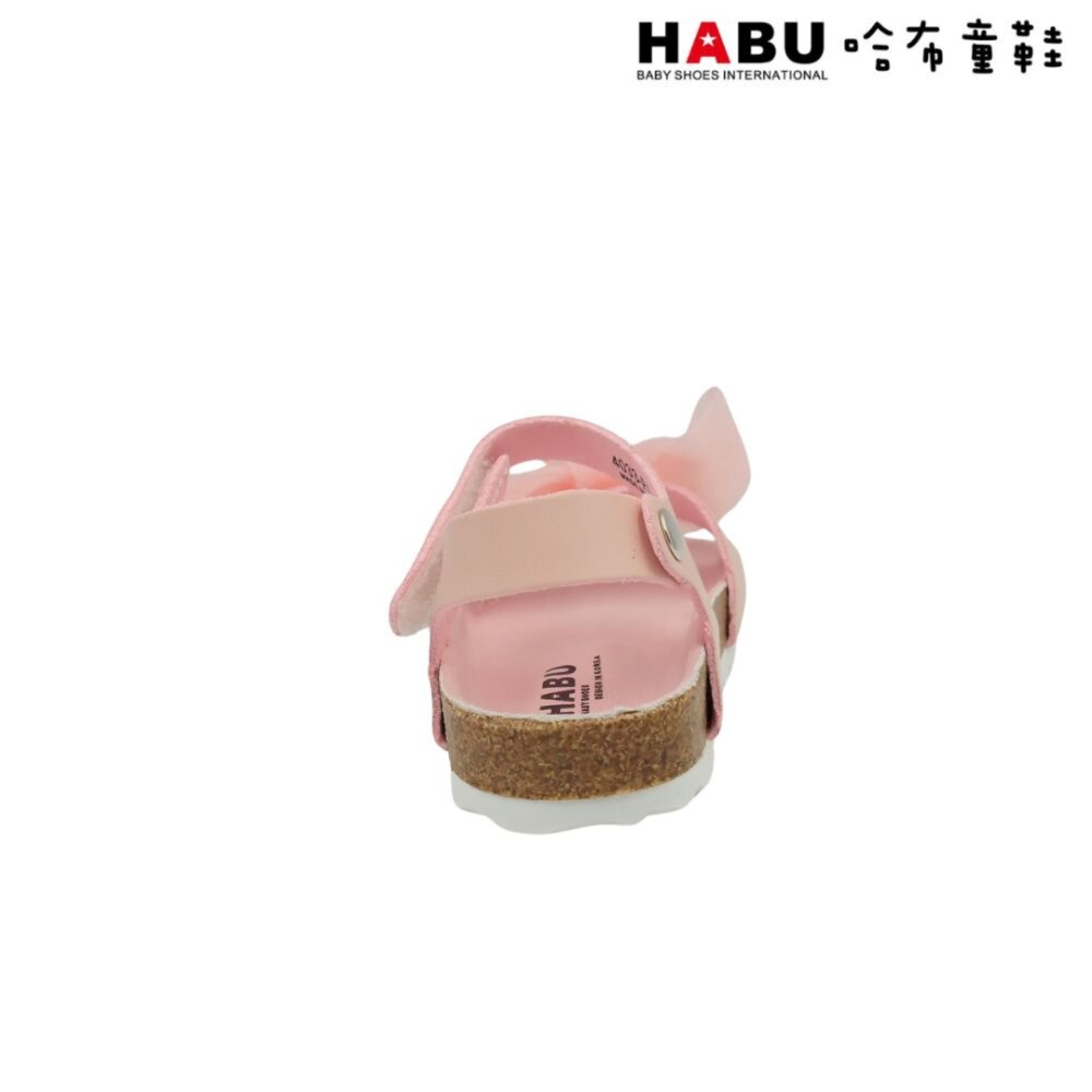 HABU哈布童鞋 寶寶段 學步鞋 嬰幼童 魔鬼氈 涼鞋 蝴蝶結 粉 4033-PI-圖片-3