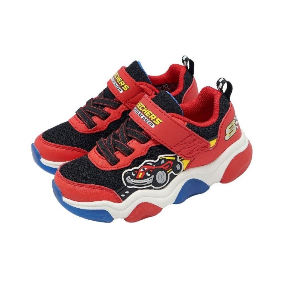 403501NRDBK-SKECHERS S Lights-Mighty Glow 2.0 小童 燈鞋 賽車 403501NRDBK