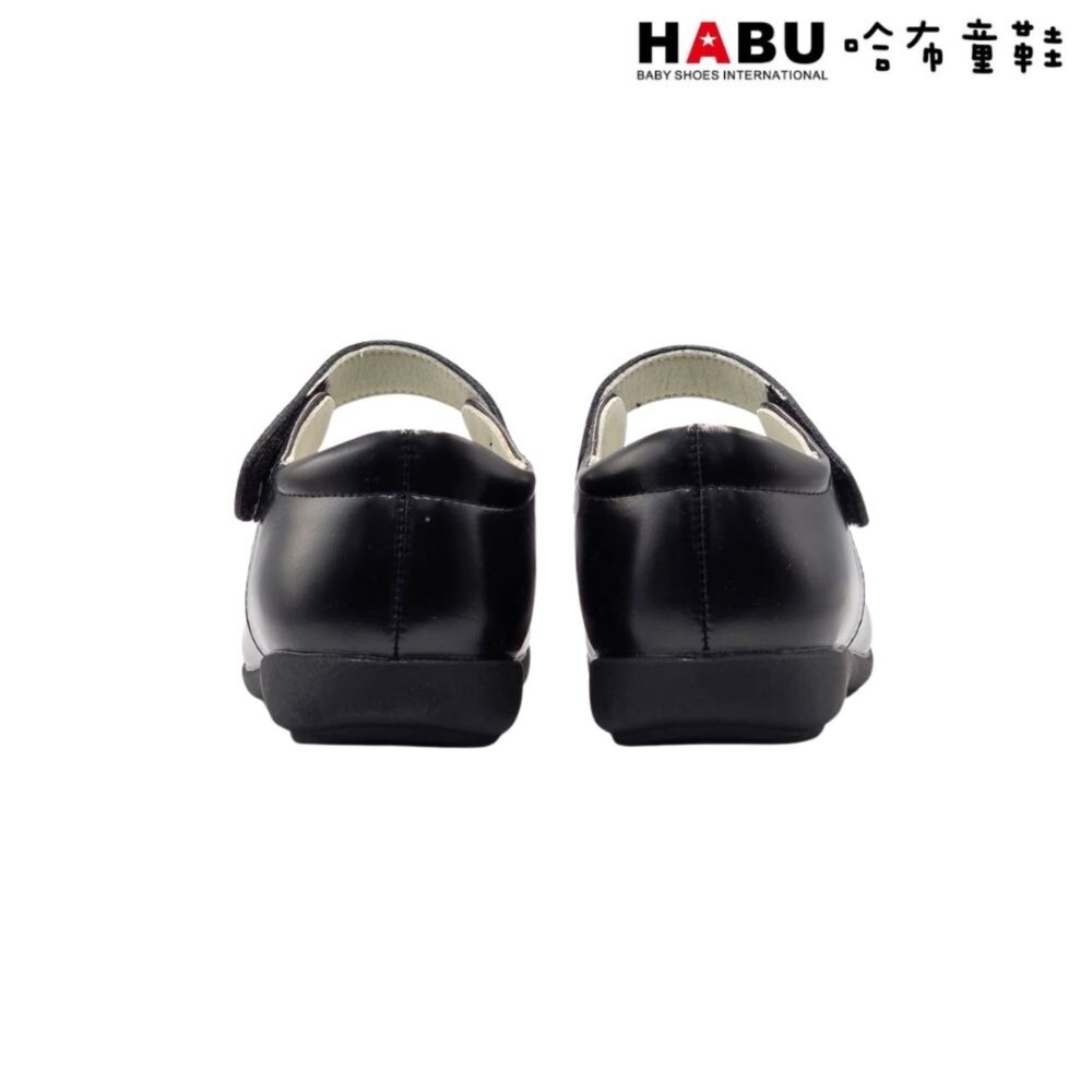 HABU 哈布童鞋 全真皮 學生皮鞋 皮鞋 瑪莉珍鞋 花邊 雙層蝴蝶結 霧面 包鞋 英倫 學院風 氣質 優雅 5056--圖片-3