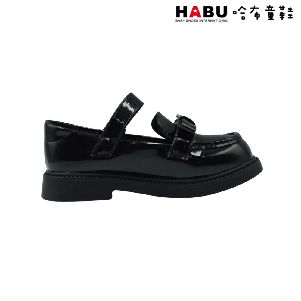 HABU 哈布童鞋 瑪莉珍 學生皮鞋 漆皮 樂福鞋 包鞋 愛心扣環 黑 5059-BK / 5059-BK6-圖片-2