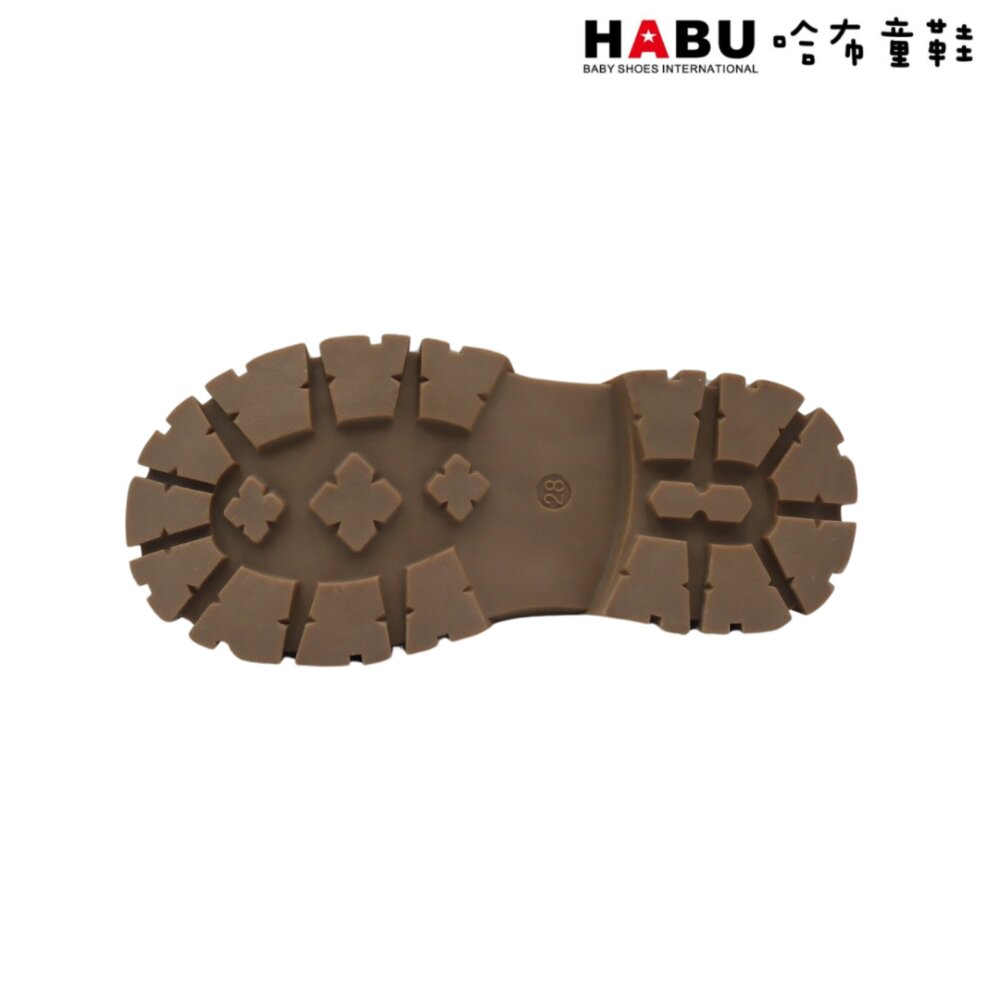 HABU 哈布童鞋 瑪莉珍 學生皮鞋 霧面 厚底 樂福鞋 包鞋 幸運草 米 白 5060-BE-圖片-3
