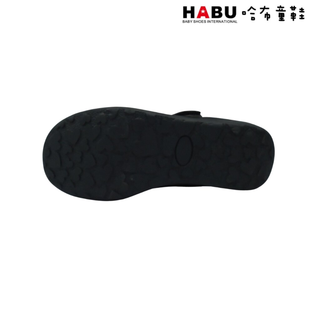 HABU 哈布童鞋 柔軟透氣超級纖維 瑪莉珍鞋 蝴蝶結 學生皮鞋 霧面 樂福鞋 包鞋 黑 5061-BK-圖片-3