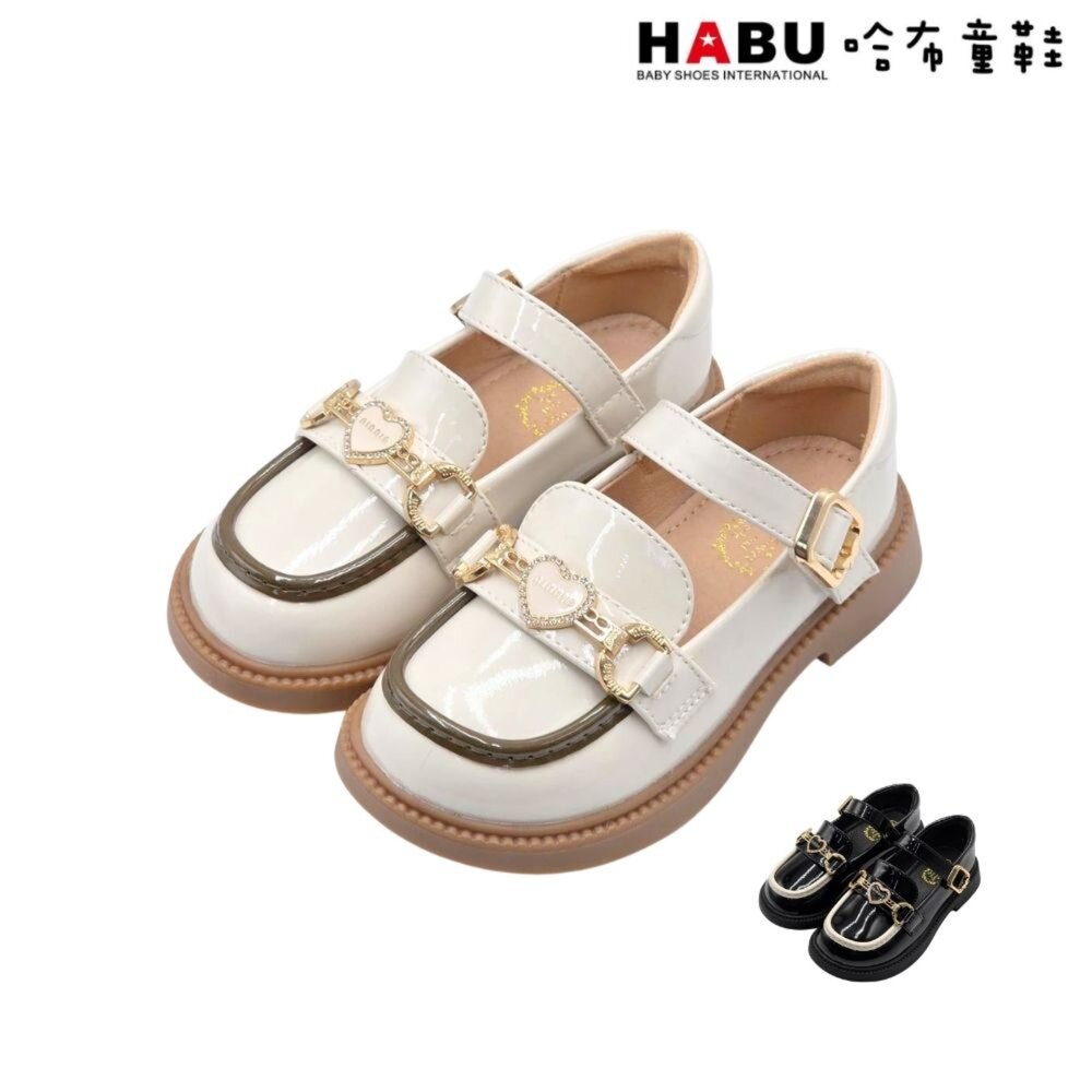 5065-BE-HABU 哈布童鞋 瑪莉珍 樂福鞋 瑪莉珍鞋 學生皮鞋 亮皮 漆皮 包鞋 英倫風 5065-BE