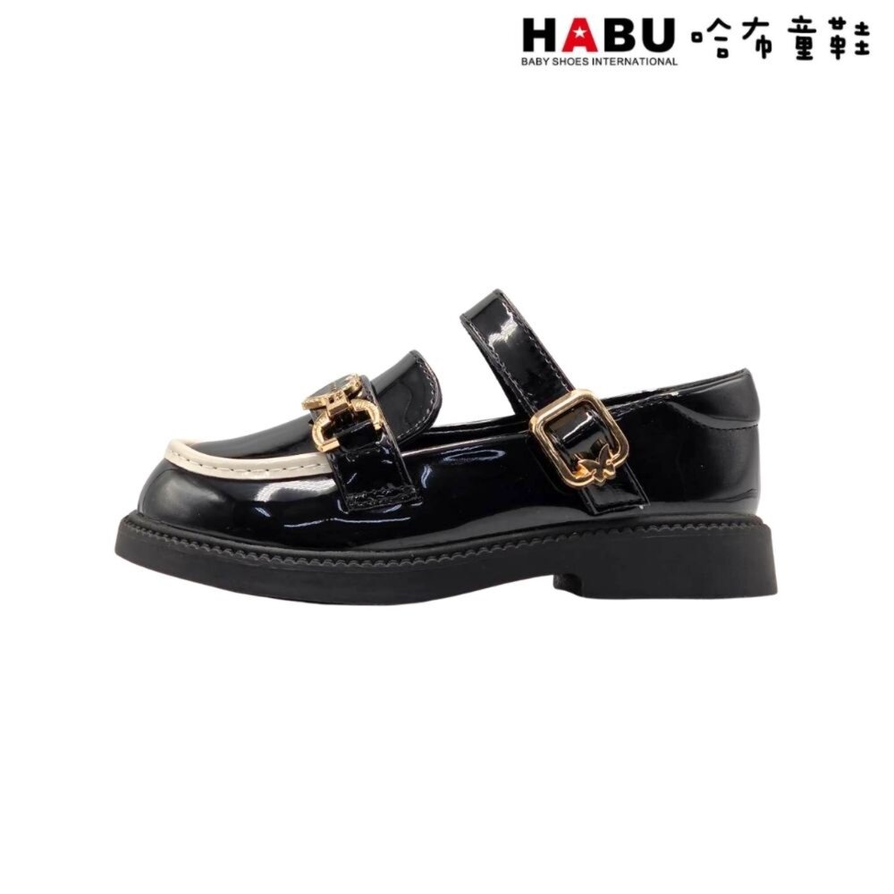 HABU 哈布童鞋 瑪莉珍 樂福鞋 瑪莉珍鞋 學生皮鞋 亮皮 漆皮 包鞋 英倫風 5065-BK-圖片-2