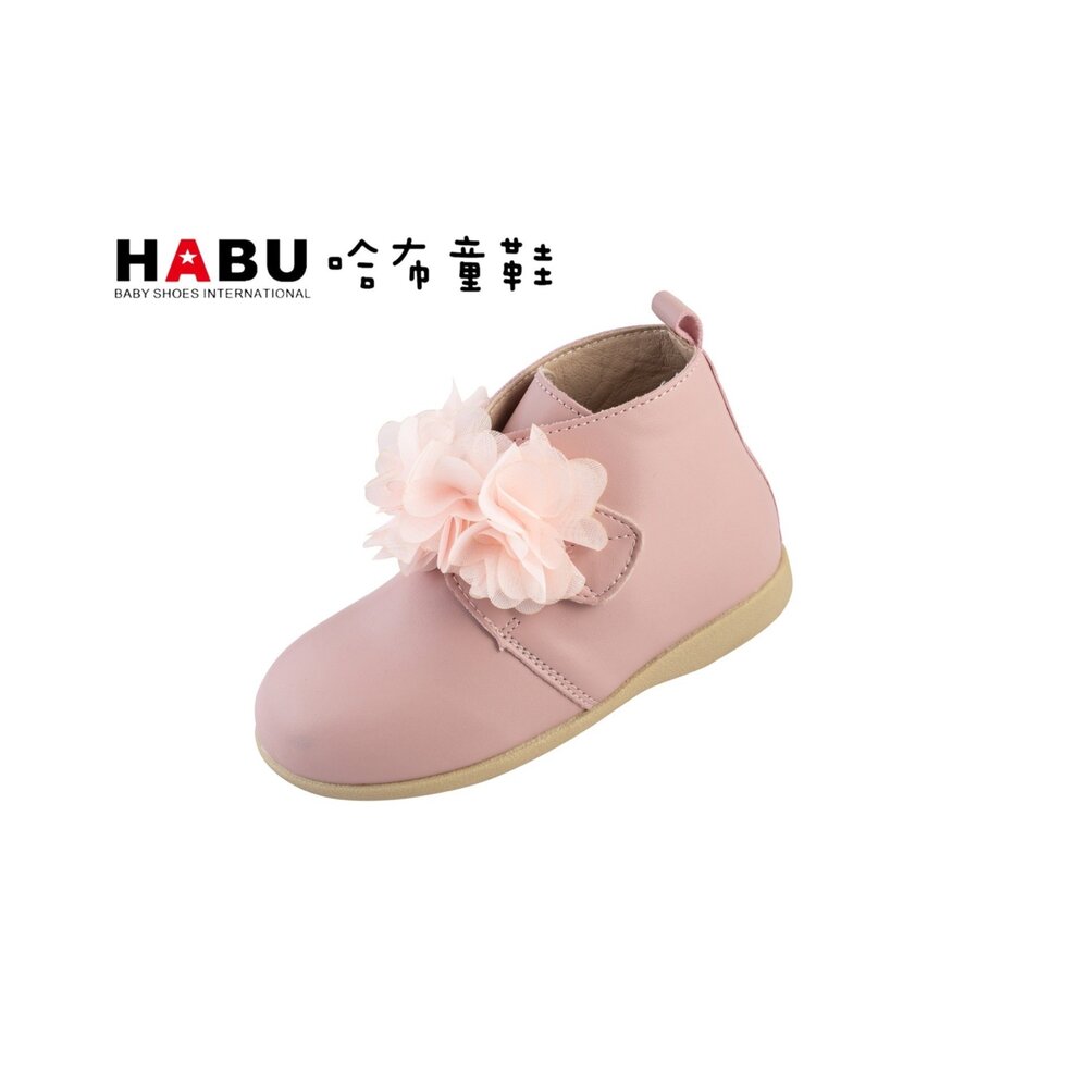 7031-PI-HABU哈布童鞋 小花瓣童趣 甜甜高統童鞋 小花童 7031-PI