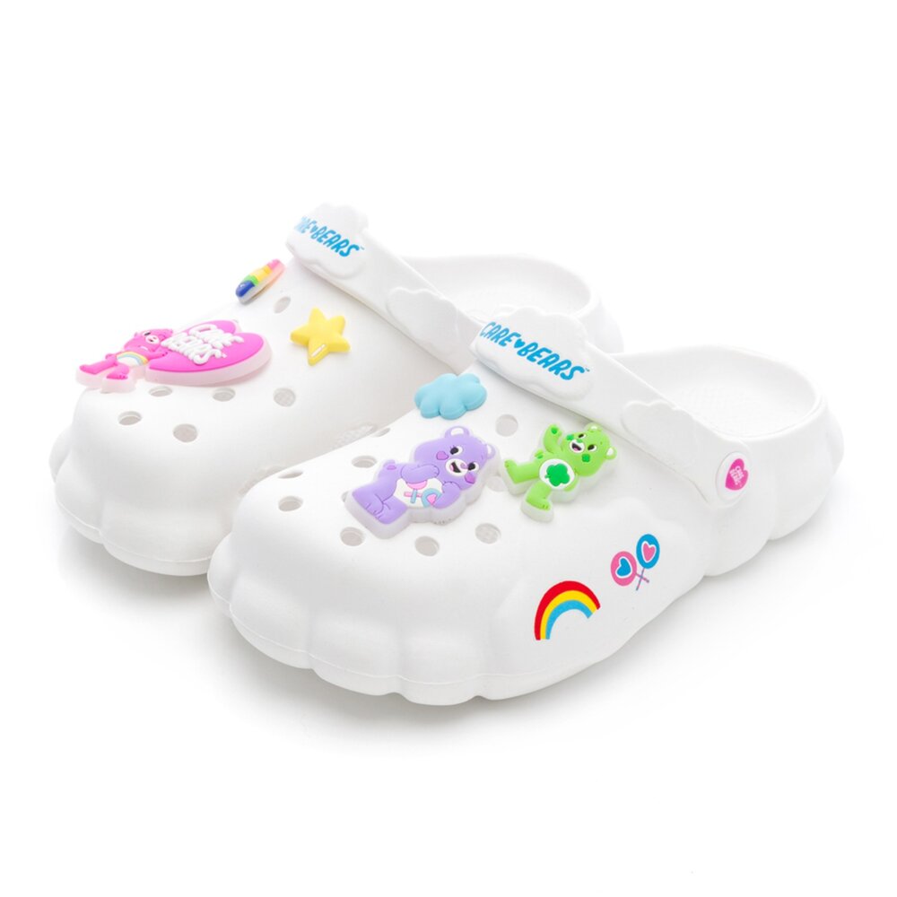 CBKG59909-美國人氣 彩虹熊 CareBears  童鞋 拖鞋 輕量 雲朵洞洞鞋  CBKG59909