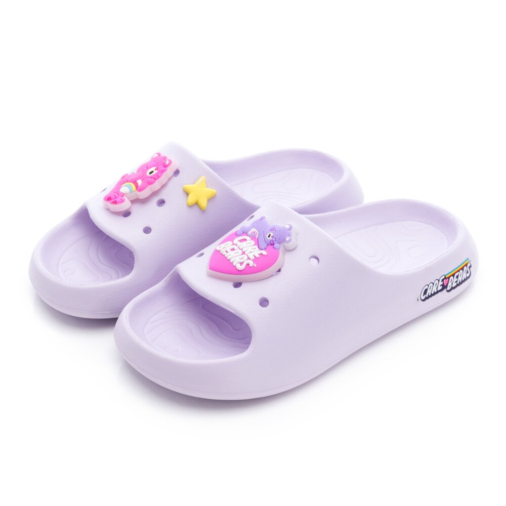 CBKS59917-PR-美國人氣 彩虹熊 CareBears  中童 輕量拖鞋 CBKS59917-PR