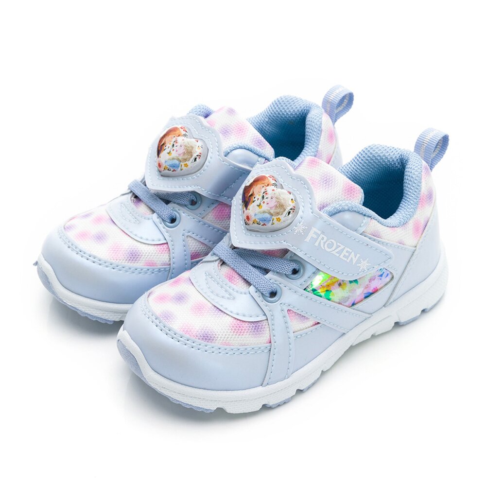 FNKX37456-Disney 迪士尼 官方授權 台灣製 冰雪奇緣 童鞋 電燈 運動鞋 藍 FNKX37456