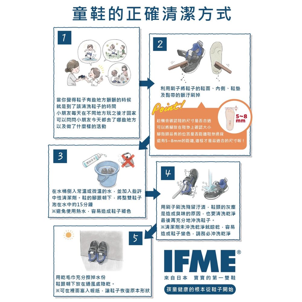 IFME 日本機能童鞋 室內鞋 學校室內鞋 開學 IFSC-000393 粉白色-圖片-4