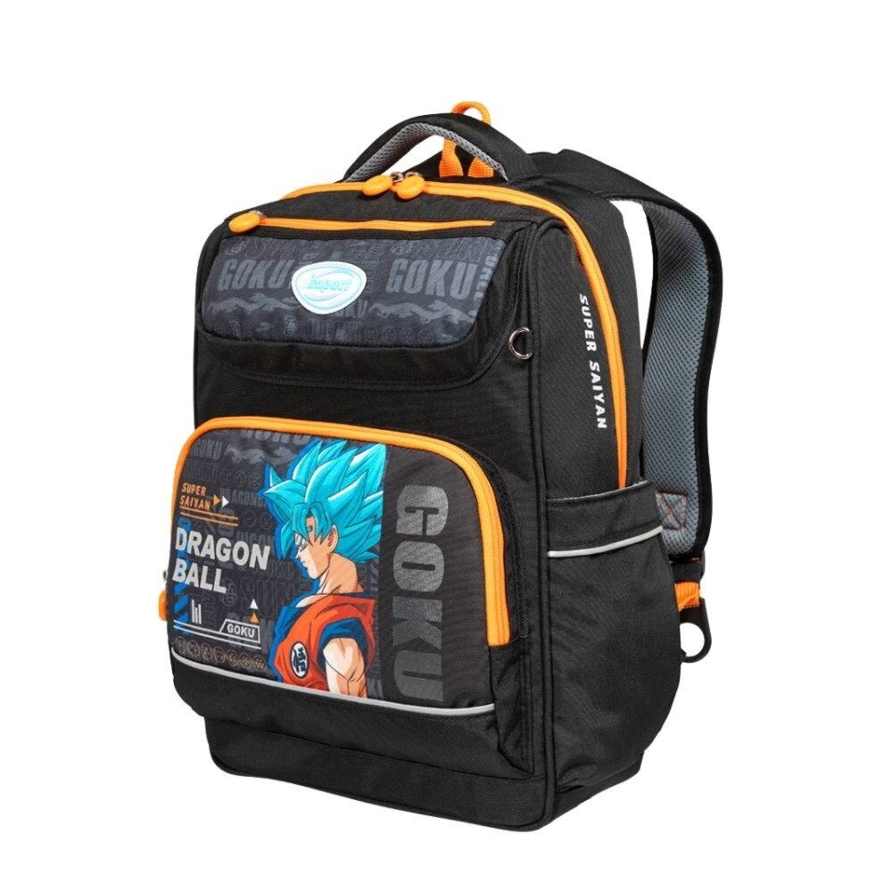 怡寶 IMPACT 七龍珠超 DRAGON BALL 悟空 酷炫熱血 超經典學院 護脊書包 IMDB5021BK-圖片-1