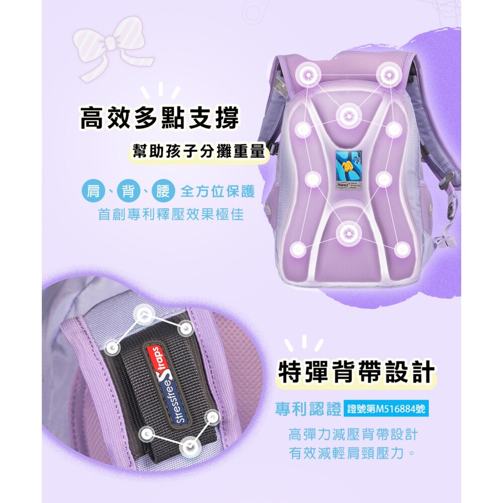 怡寶 IMPACT 寶可夢 伊布 Pokémon 成長型 護脊書包 3M反光 IMPKM302PL-圖片-7