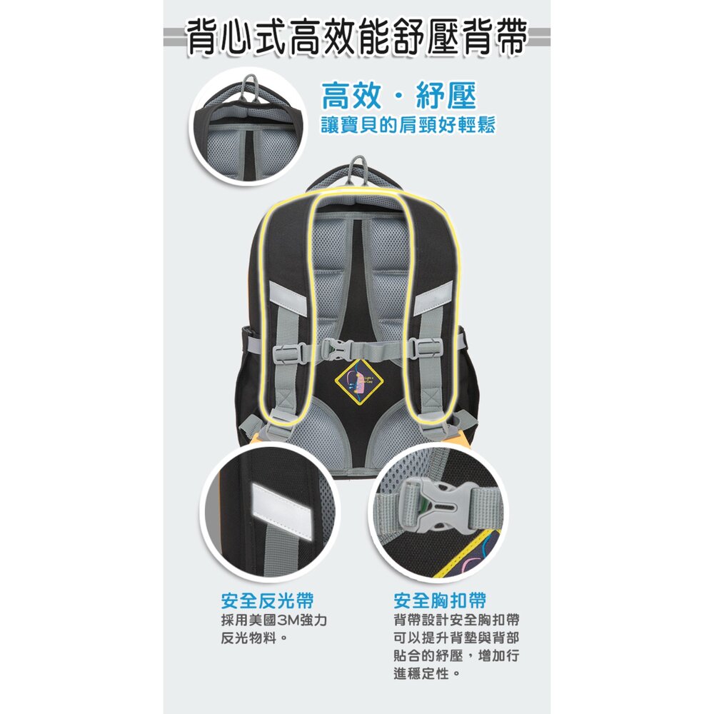 IMPACT 怡寶 寶可夢 皮卡丘 Pokémon 小火龍 噴火龍 超經典學院 護脊書包 IMPKM501BK-圖片-9